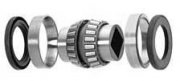 LM501334SD 1 1/4” square bore double tapered roller bearing with 2 races and 2 seals Replaces JD AB12603