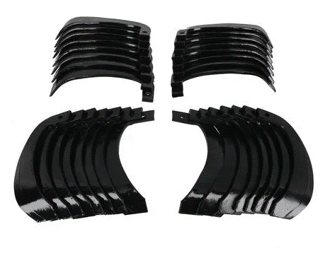 Tiller Tine Set 10mm, 16 RH & 16 LH for Yanmar Tillers - Click Image to Close